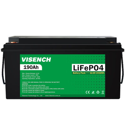 Visench Solar System Lifepo4 Baterai Paket Lithium Ion Lifepo4 12V 190AH Lithium Ion Baterai
