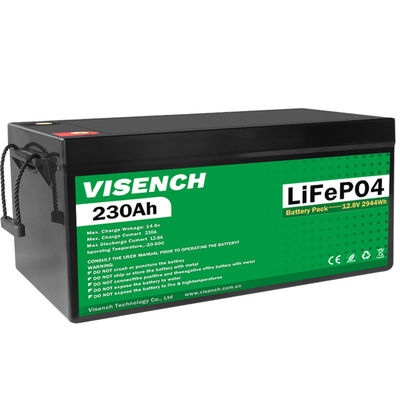 Visench Deep Cycle Storage Energy System 12V 230Ah LiFePO4 Baterai Lithium Iron Phosphate yang dapat diisi ulang