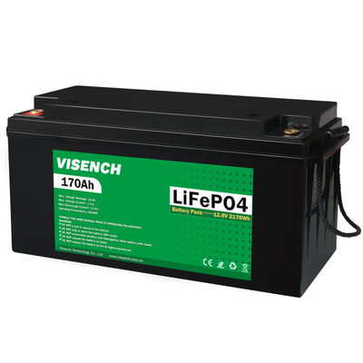 Visench Solar System Lifepo4 Baterai Paket Lithium Ion Lifepo4 12V 170AH Lithium Ion Baterai