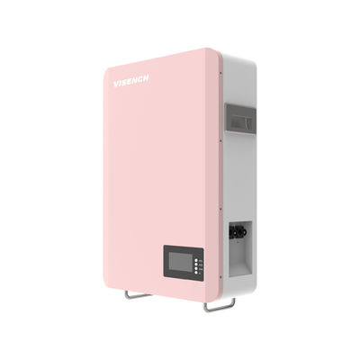 Rumah Tegangan Tinggi Tembok Dipasang 51.2 V 200Ah Siklus Dalam Bms Lfp Energi Surya Penyimpanan 48V 100Ah Lifepo4 Lithium Ion Baterai