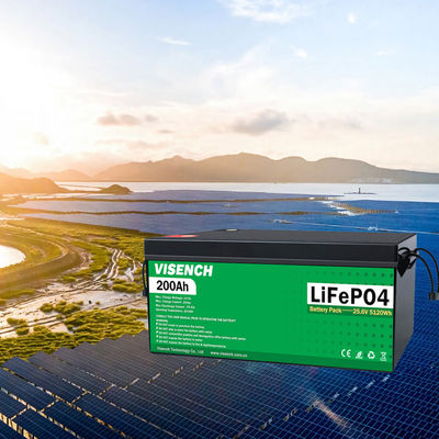 Visench Direct pabrik 51.2v lifepo4 baterai 100Ah 120Ah 200Ah Deep 6000 Siklus dengan BMS untuk penyimpanan baterai rumah