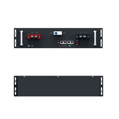 Baterai lithium surya tegangan tinggi 10 kw 48v Multi-fungsi Rack Mounted Solar Energy Storage Baterai lithium ion