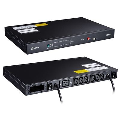 16A IP11 VERTIV Liebert ATS UF-LTS16-1P Static Switching Switch dengan kartu jaringan standar