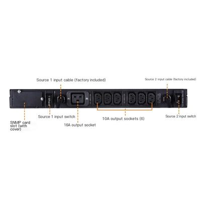 Emerson Liebert STS UF-LTS16-1P Switch Transfer Otomatis 16A 230V C19 Jenis Jaringan