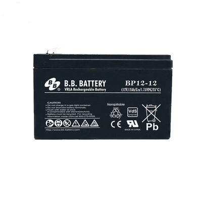 BP Series BP12-12FR 12V 12Ah VRLA Baterai Penyimpanan Energi Beras-asam Terisi Ulang untuk Peralatan Laboratorium UPS