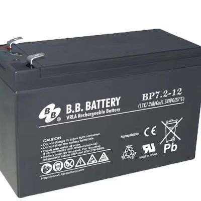 Baterai 12V 7.2Ah Baterai asam timbal tertutup Baterai BB Baterai BP7.2-12 VDC