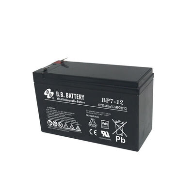 Pengopènan Bebas Seal Lead Acid VRLA UPS Agm 12V 7ah Baterai Baterai isi ulang untuk sistem pencahayaan darurat