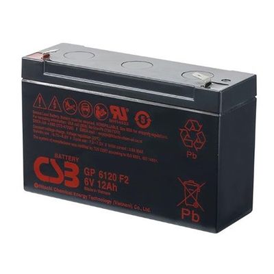 CSB GP6120 6V 12Ah baterai asam timbal bebas pemeliharaan