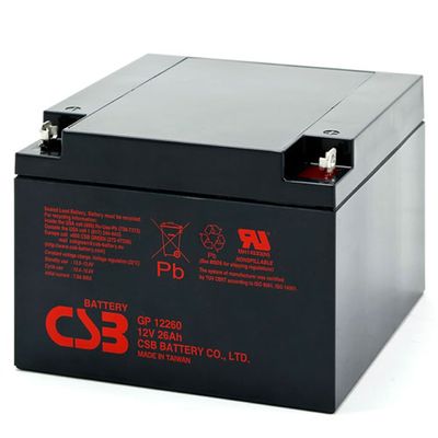 CSB GP12260 12V 26Ah Energi penyimpanan Perbaikan gratis VRLA 12V 26Ah CSB AGM baterai