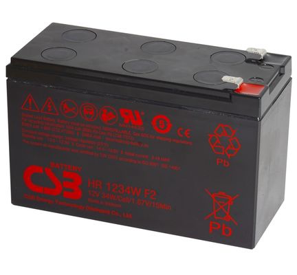 CSB Baterai HR1234W 12V 34W 12V 9Ah Baterai timbal asam bebas perawatan