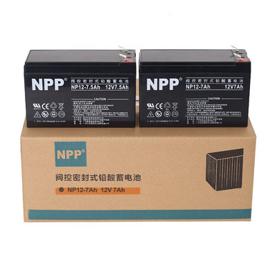 NPP NP12-7.5Ah Best Energy Storage Maintenance Free Rechargeable Sealed Lead Acid 12V 7.5Ah Baterai