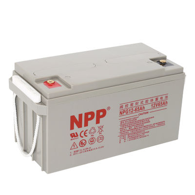 NPP NPG12-65Ah AGM isi ulang Heavy Duty Deep Cycle Gel VRLA Baterai untuk Sistem Surya Off Grid, Golf Cart, Non Spill mampu