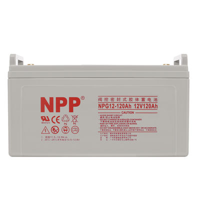 NPP NPG12-120Ah AGM Deep Cycle Gel Baterai 24A Rasio pengisian aman dan bebas pemeliharaan Tinggi 208±2mm 8.19inch