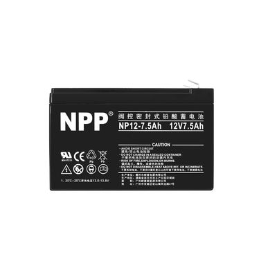 NPP NP12-7.5Ah Best Energy Storage Maintenance Free Rechargeable Sealed Lead Acid 12V 7.5Ah Gel Baterai