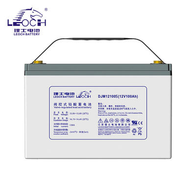 Energi Listrik 1.2 Wh 12V100AH Leoch DJM12100 Baterai Gel Asam Timah Bebas Perlengkapan Perawatan