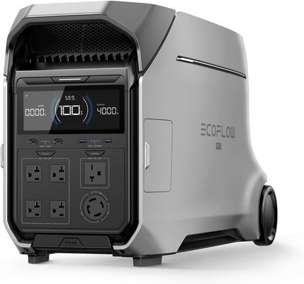 Solar Generator 4000wh Ecoflow Delta PRO 3 120/240V 4000W AC Output, Pembangkit Listrik Portable untuk penggunaan rumah
