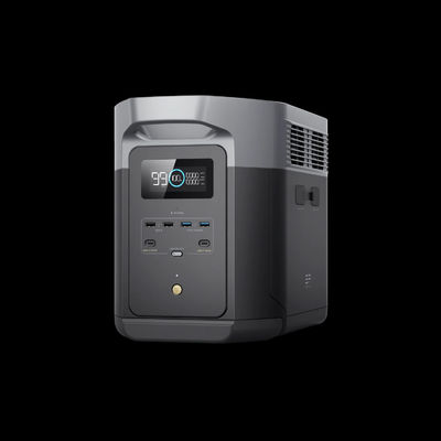 Ecoflow Solar Power Generator dengan 2048wh Delta 2 Max Baterai Ekstra China Harga Pabrik 2400W Outpit Portable Power Supply Station