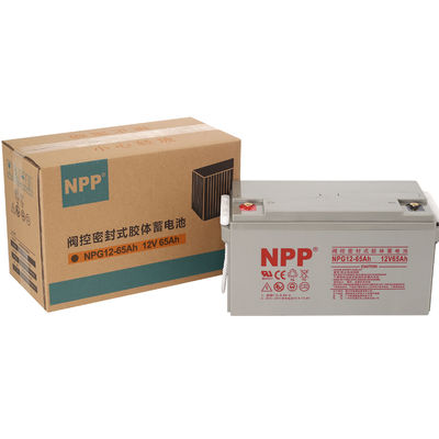 NPP NPG12-65Ah Rechargeable AGM Heavy Duty Deep Cycle NPP Gel VRLA Baterai untuk Off Grid Solar System Golf Cart Non Spillable