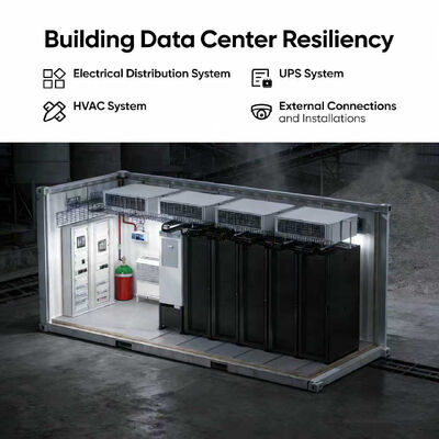 Containerized Module Racka Schneider APC EcoStruxure AI Modular Data Center 38kW 5 Rack 400V ...